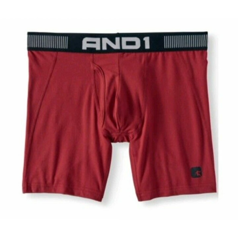 AND1 Performance Sport Soft Boxer Brief Men's Size S NWT Red